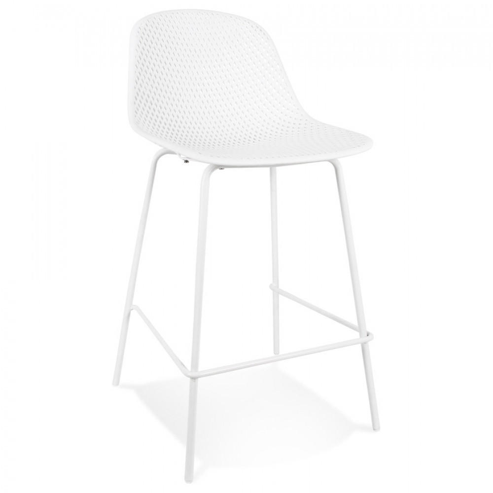 BARHOCKER Weiß 48.5x96x47cm - Weiß, Kunststoff (48.5/96/47cm) - AlterEgo