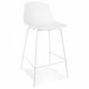 BARHOCKER Weiß 48.5x96x47cm - Weiß, Kunststoff (48.5/96/47cm) - AlterEgo