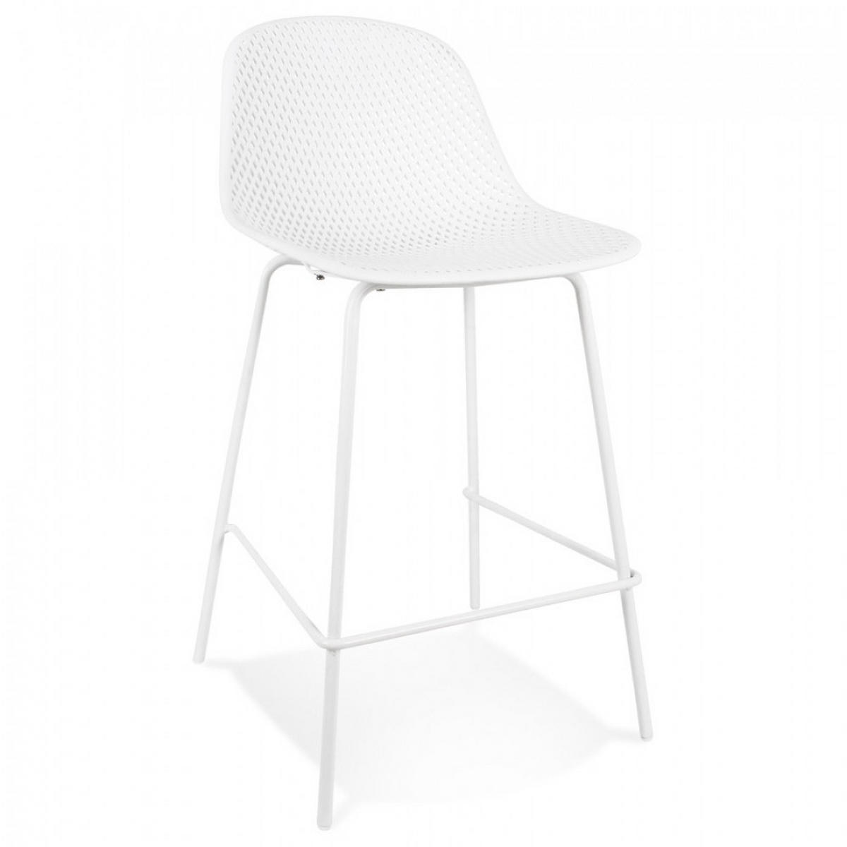 BARHOCKER Weiß 48.5x96x47cm - Weiß, Kunststoff (48.5/96/47cm) - AlterEgo