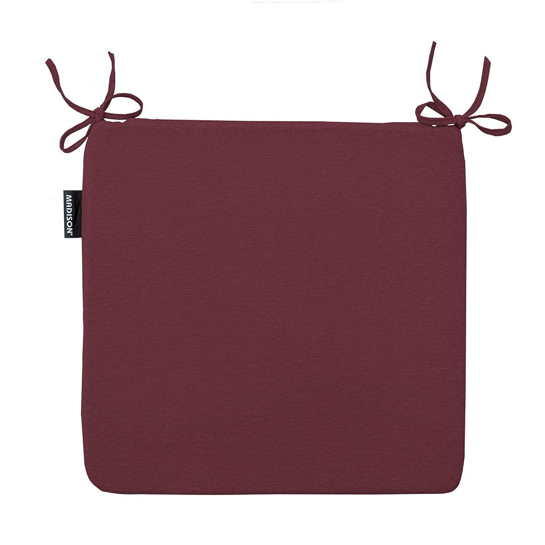 SITZKISSEN Panama 40/40 cm 4er-Set - Dunkelrot, Textil (40/4/40cm) - Madison