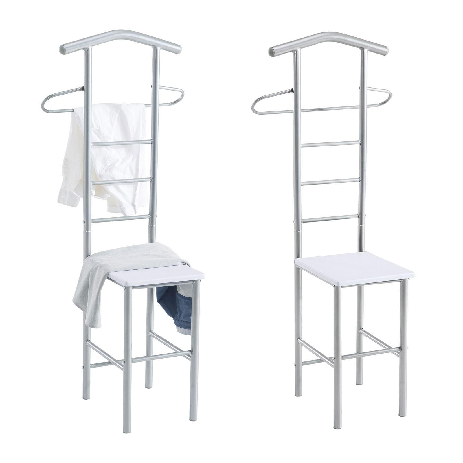 HERRENDIENER JIVO 2ER-SET - Weiß, Metall (53/121/47cm) - CARO-Möbel