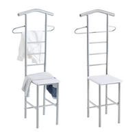 HERRENDIENER JIVO 2ER-SET - Weiß, Metall (53/121/47cm) - CARO-Möbel