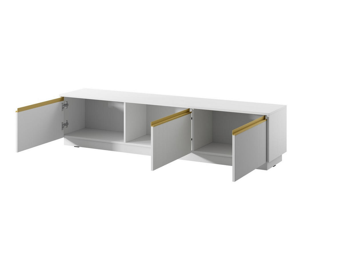 TV-SCHRANK Roy Weiß - Weiß, Holzwerkstoff (182/42/39cm) - Bettso