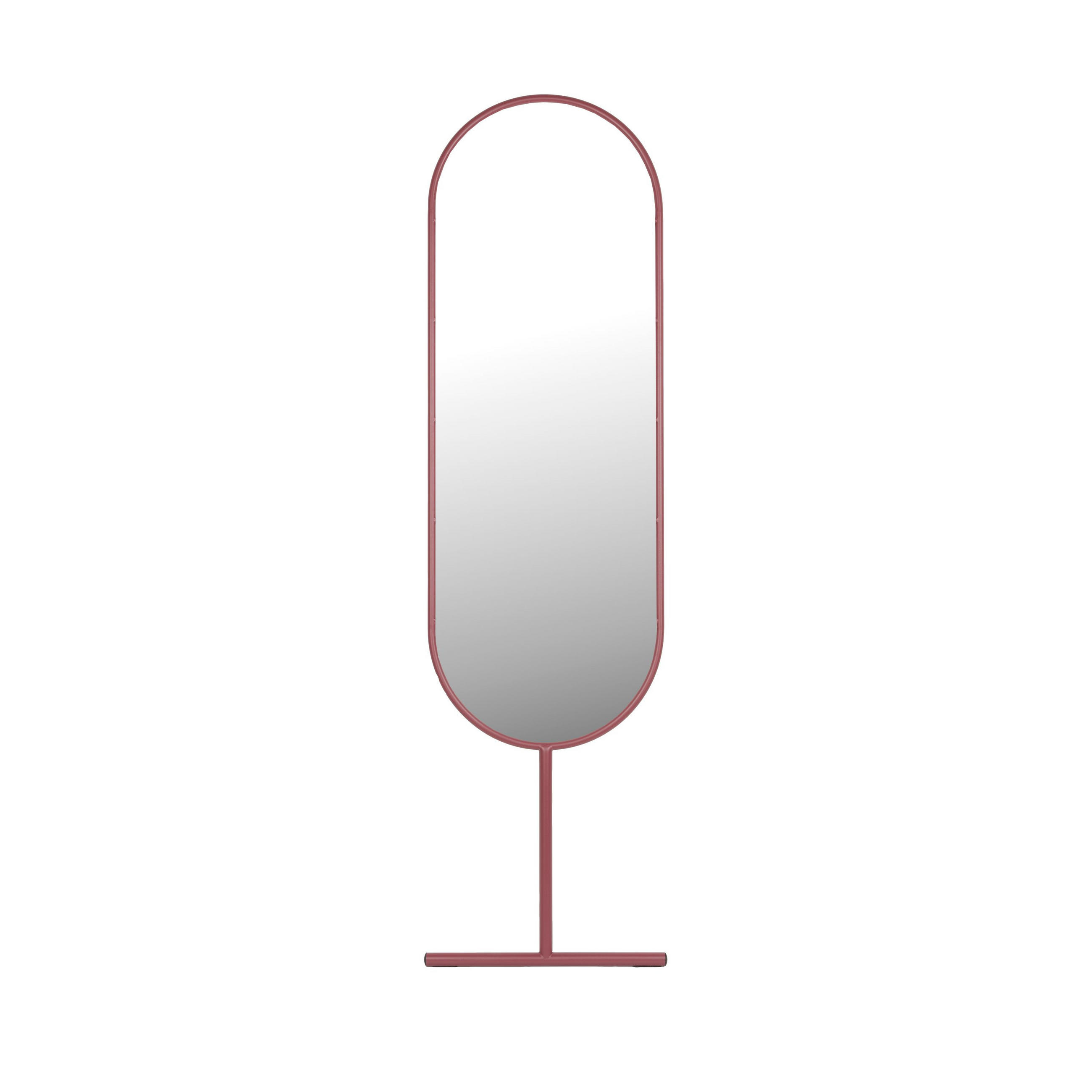 STANDSPIEGEL Tess Rot - Rot, Metall (38.2/165.5/2.5cm) - Zuiver