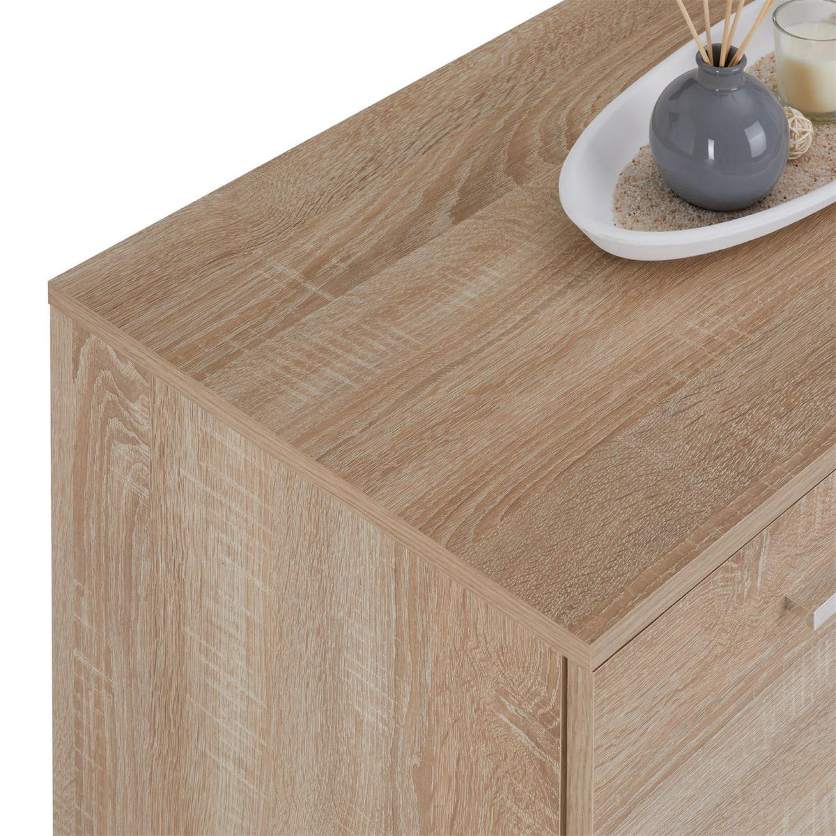 KOMMODE CHICAGO - Sonoma Eiche, Holzwerkstoff (91/82/40cm) - CARO-Möbel
