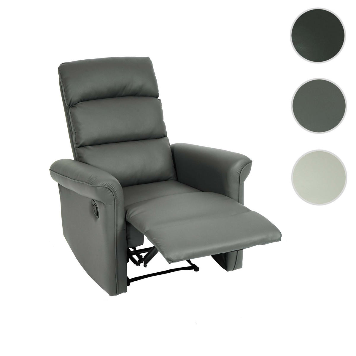 FERNSEHSESSEL Grau - Grau, Textil (84/104/90cm) - MCW