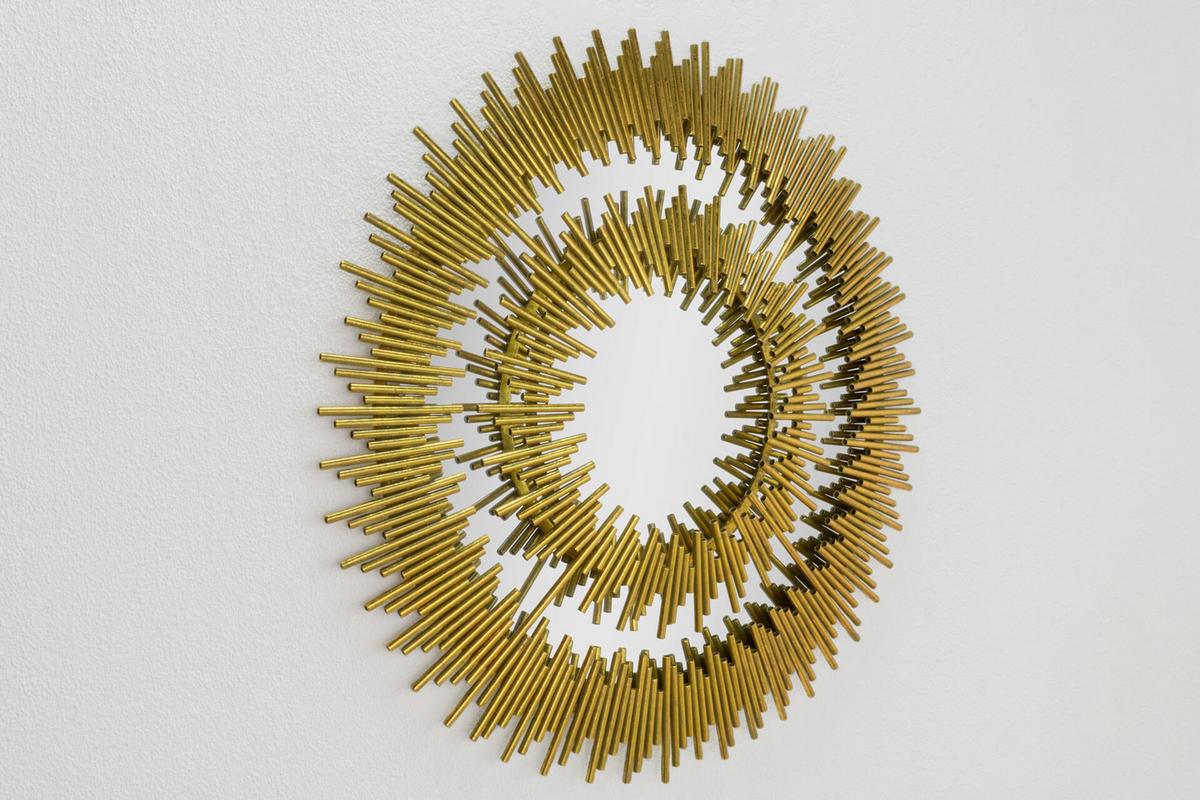 WANDSPIEGEL Gold 72/72 cm - Goldfarben, Metall (10.95/72/3cm) - KUNSTLOFT