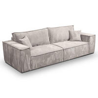 SOFA Isaac 4 Sitzplätze Weiß - Weiß, Holzwerkstoff (255/85/105cm) - Petits-meubles
