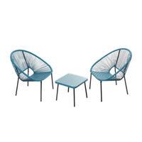 BALKONMÖBEL Acapulco Blau - Blau, Metall - Concept Usine
