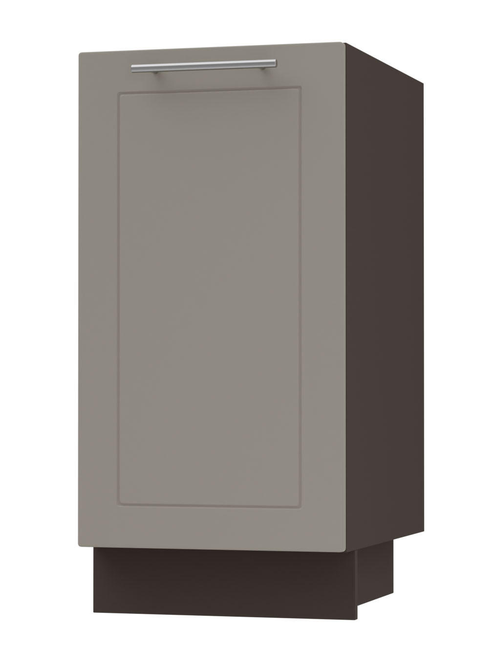 Feldmann-Wohnen Küchenunterschrank Beige, Dunkelgrau 40x82x50 cm