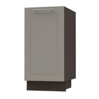 KÜCHENUNTERSCHRANK Kvantum D1D/40 Beige Matt / Lava Matt 40 / 50 / 82cm - Dunkelgrau/Beige, Holz/Holzwerkstoff (40/82/50cm) - Feldmann-Wohnen