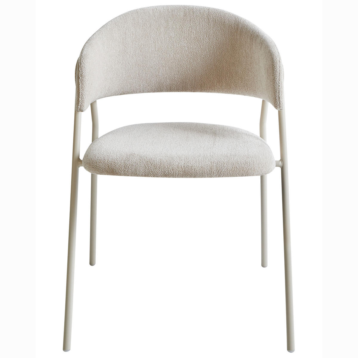 ESSZIMMERSTUHL 2er-Set Hellbeige Alanson - Beige, Textil (56/75/54cm) - Beliani