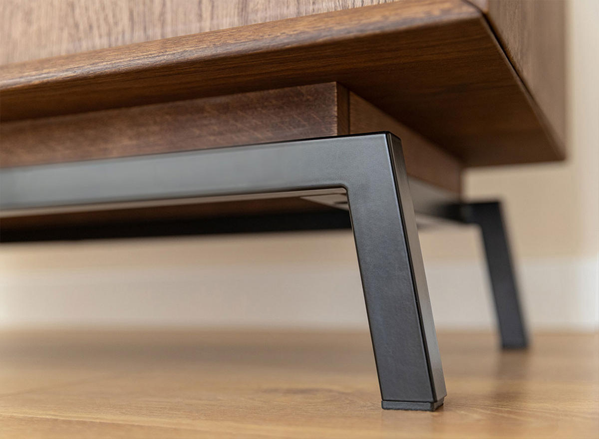 LOWBOARD Modern Loft Eiche Tabak 200 / 50 / 52cm - Eichefarben/Dunkelbraun, Holz (200/52/50cm) - Feldmann-Wohnen