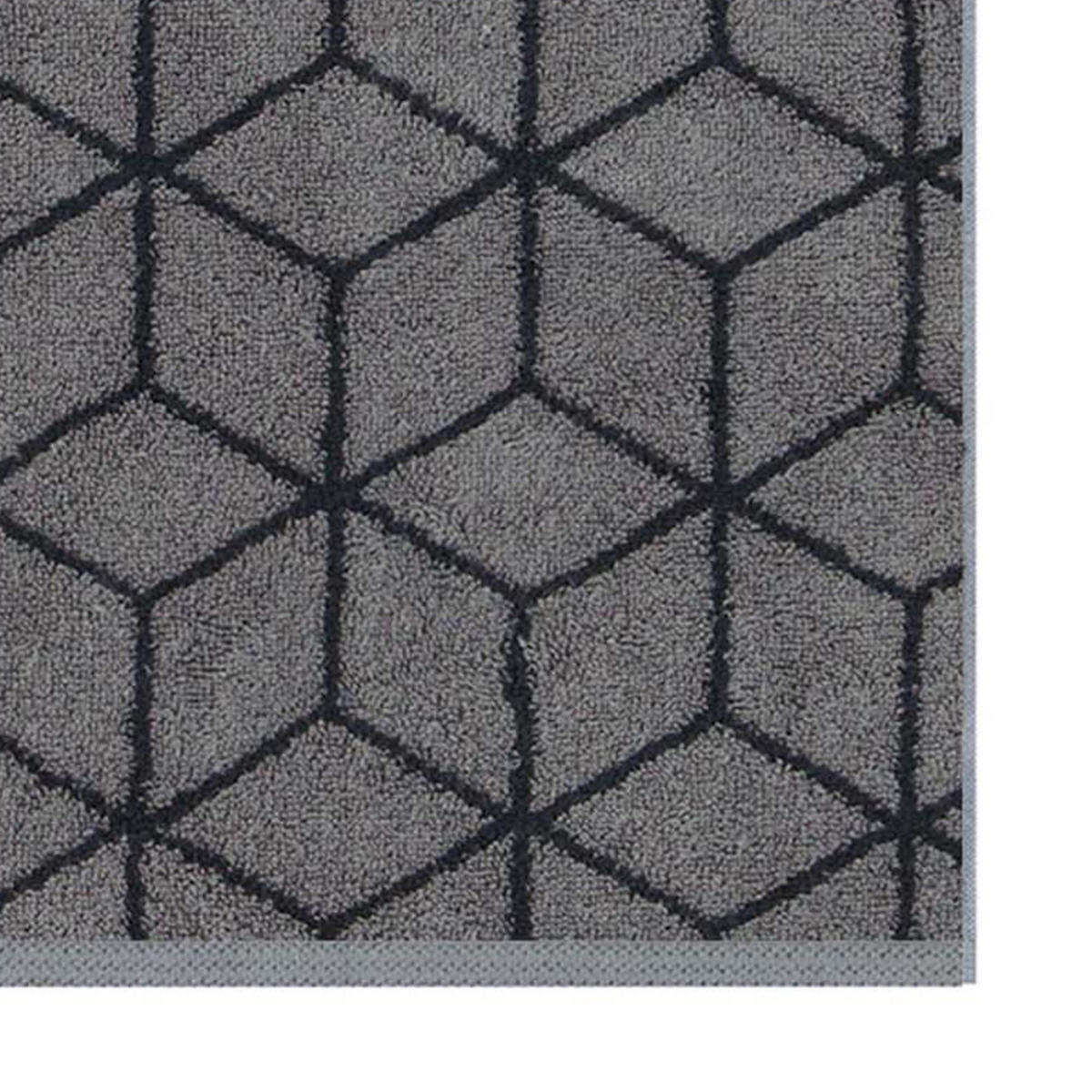 GÄSTETUCH Unisex Gästetuch Carré Grau 3er Pack Baumwolle - Dunkelgrau, Textil (30/50cm) - Villeroy & Boch