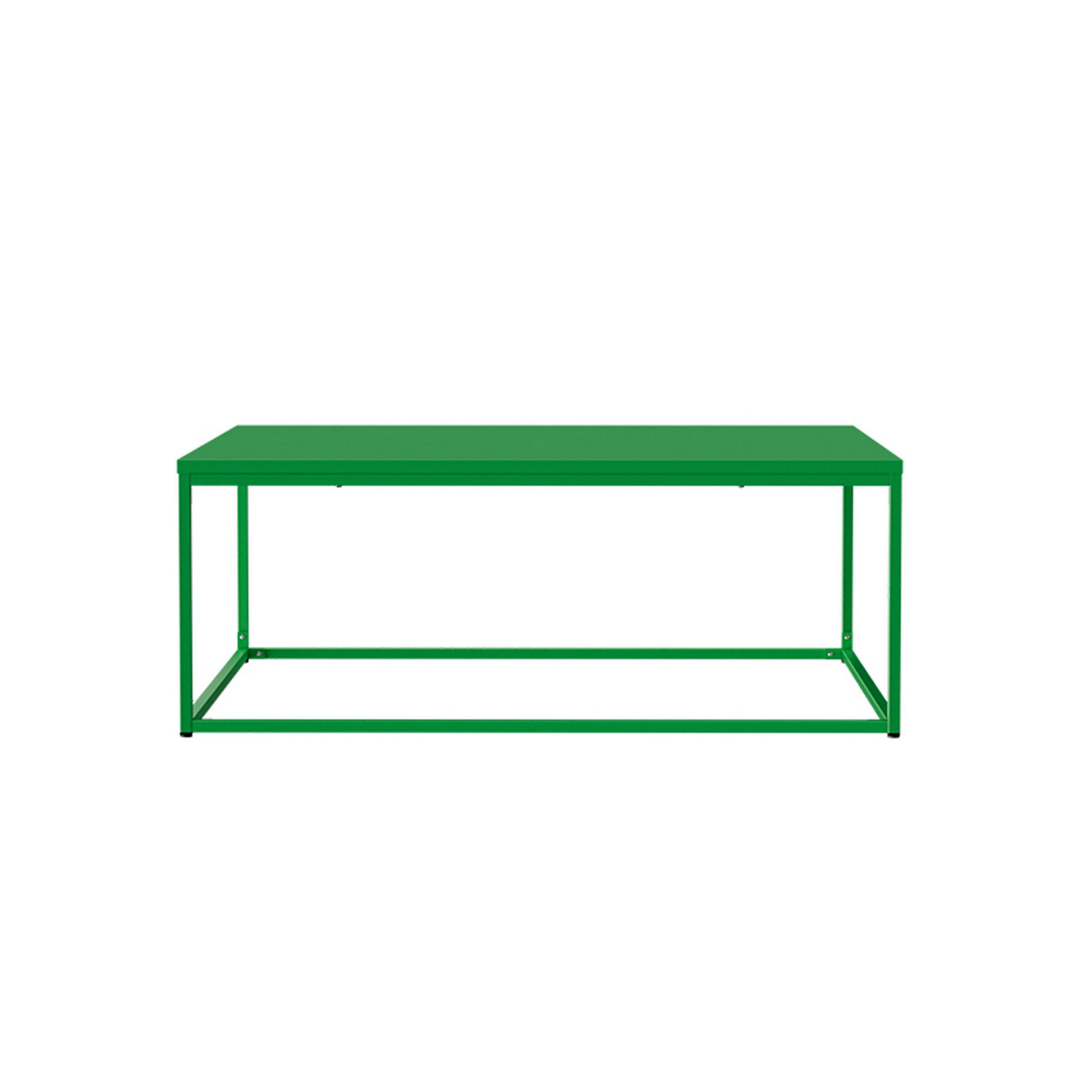 COUCHTISCH 120 cm, Grün - Grün, Metall (90/90/35cm) - Oviala