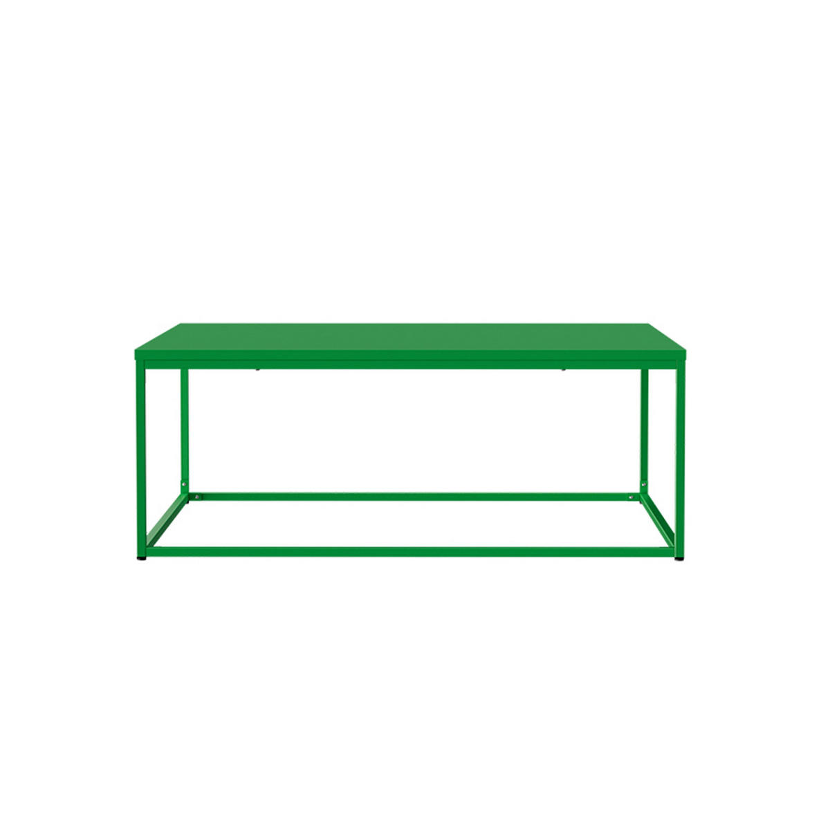 COUCHTISCH 120 cm, Grün - Grün, Metall (90/90/35cm) - Oviala