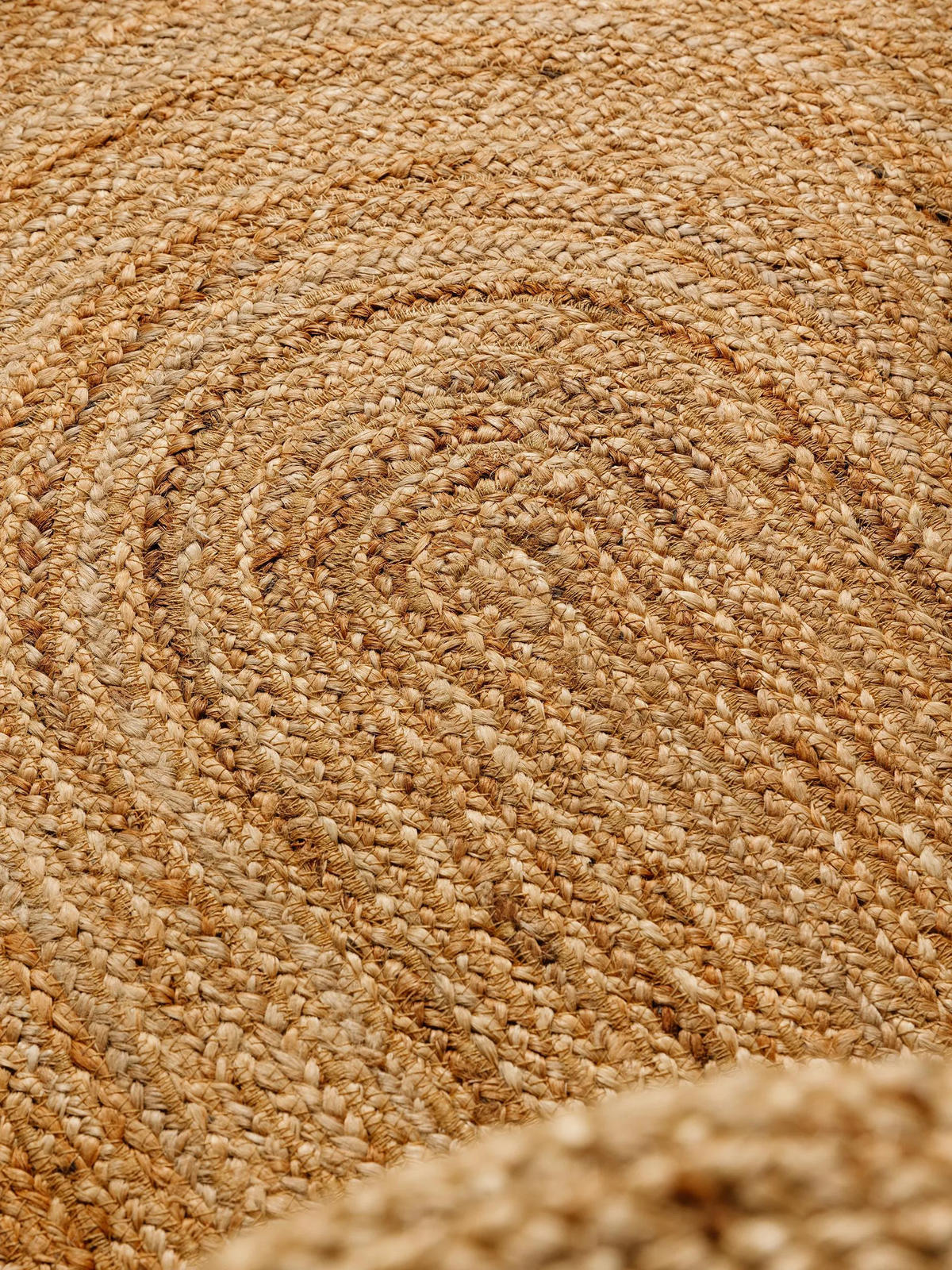 JUTETEPPICH oval Jutta Hellbraun 160x230 cm - Hellbraun, Textil (160/230cm) - benuta Pure
