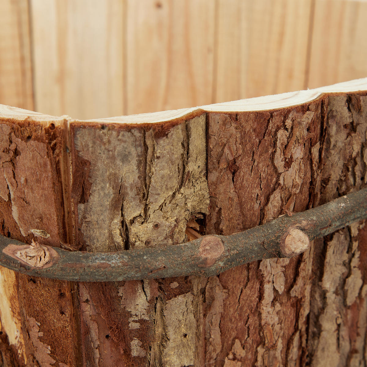 3XBLUMENKASTEN - Braun, Holz (29/14/29cm) - Relaxdays