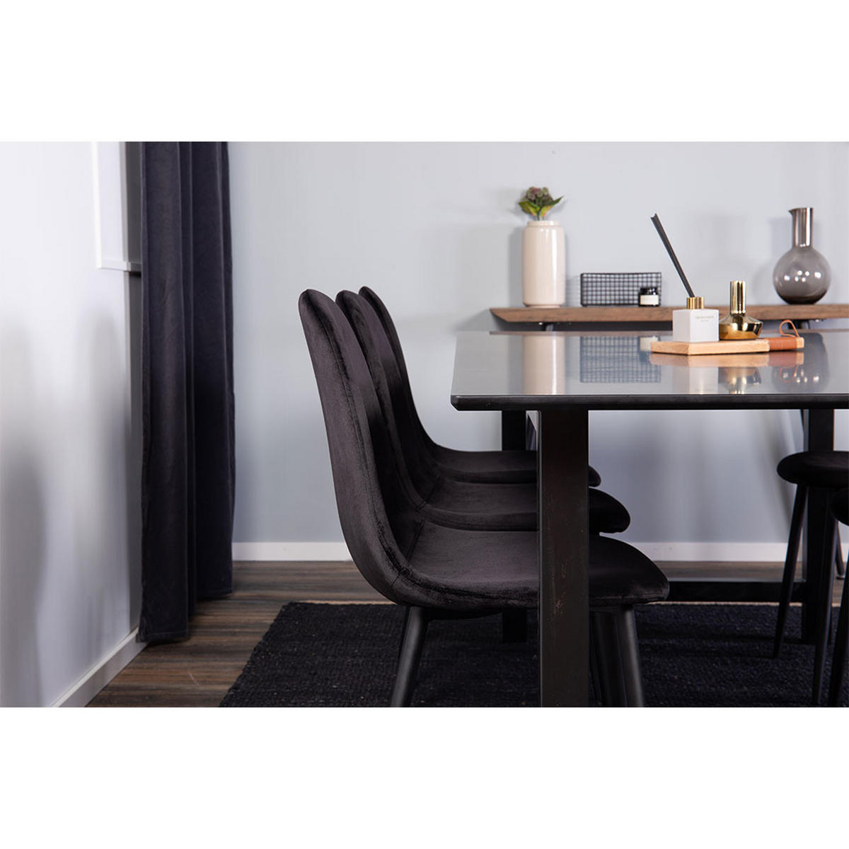 ESSTISCH Schwarz - Schwarz, Holzwerkstoff (100/220/75cm) - ebuy24