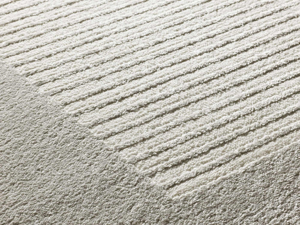 WEBTEPPICH grau Flora 80/150 cm - Creme/Grau, Naturmaterialien/Textil (80/150cm) - Atticgo