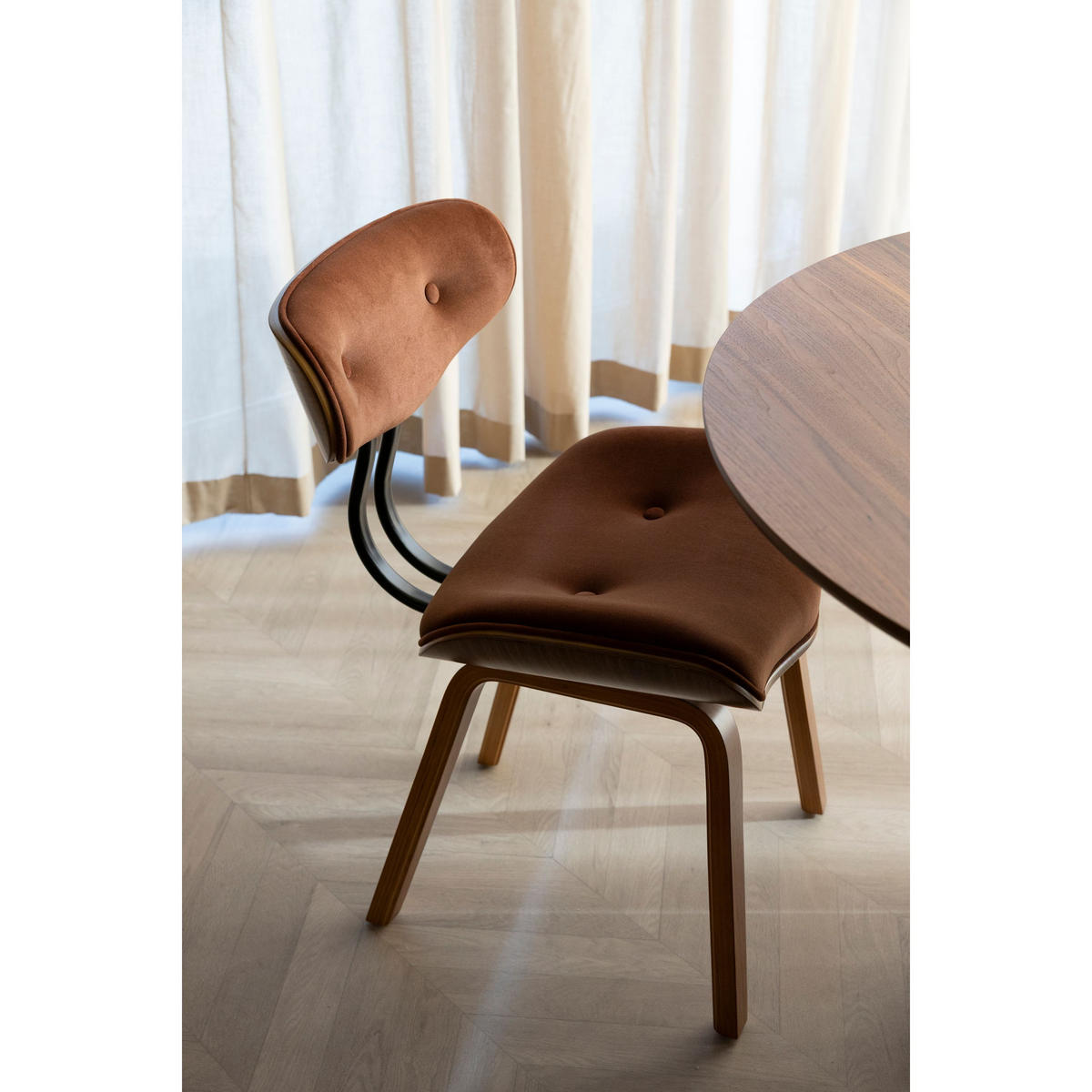 ESSZIMMERSTÜHLE Blackwood Walnussfarben/ Braun - Walnussfarben/Braun, Kunststoff (51/78/55.5cm) - Dutchbone