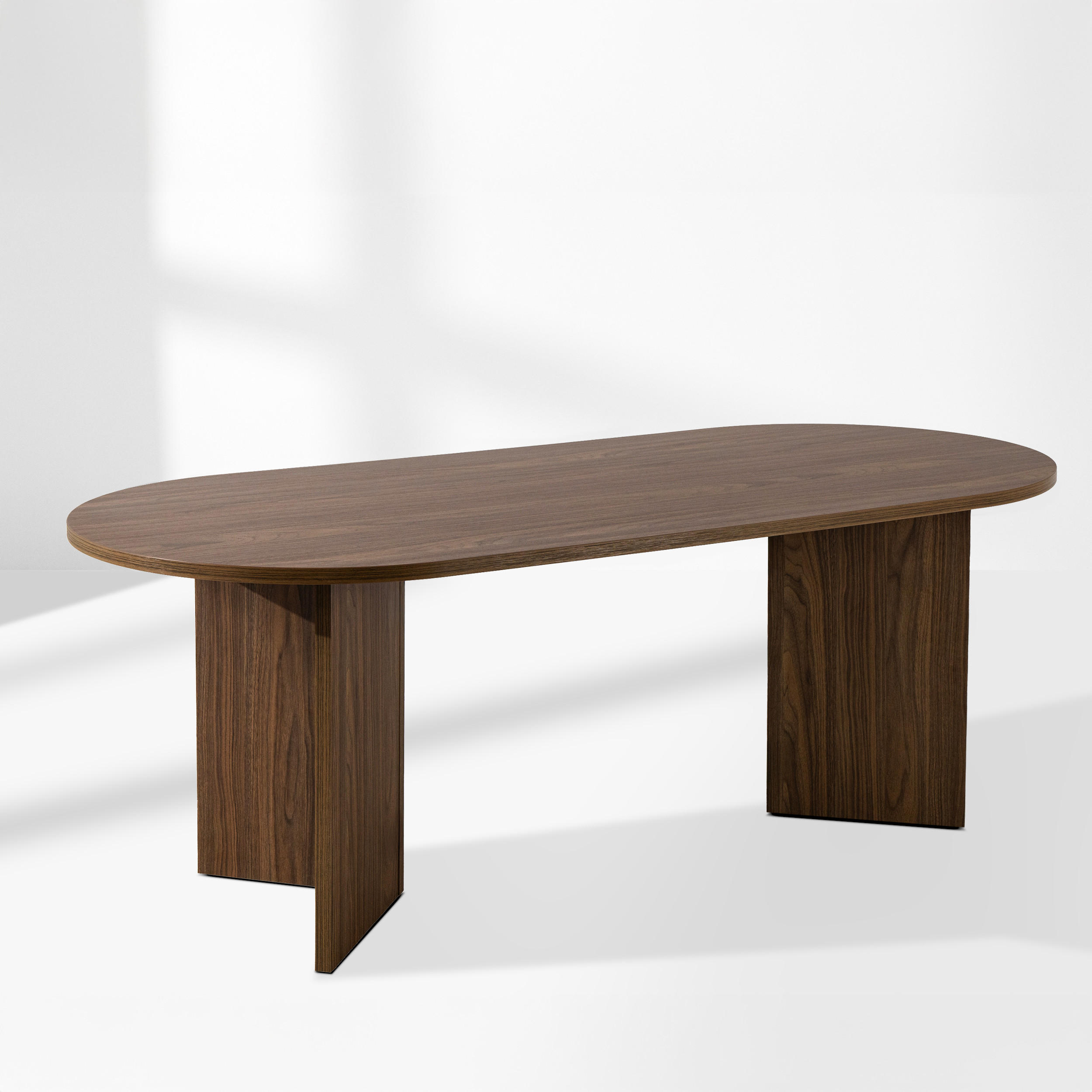 ESSTISCH FABER - Walnussfarben, Holzwerkstoff (90/204/75cm) - KONSIMO®