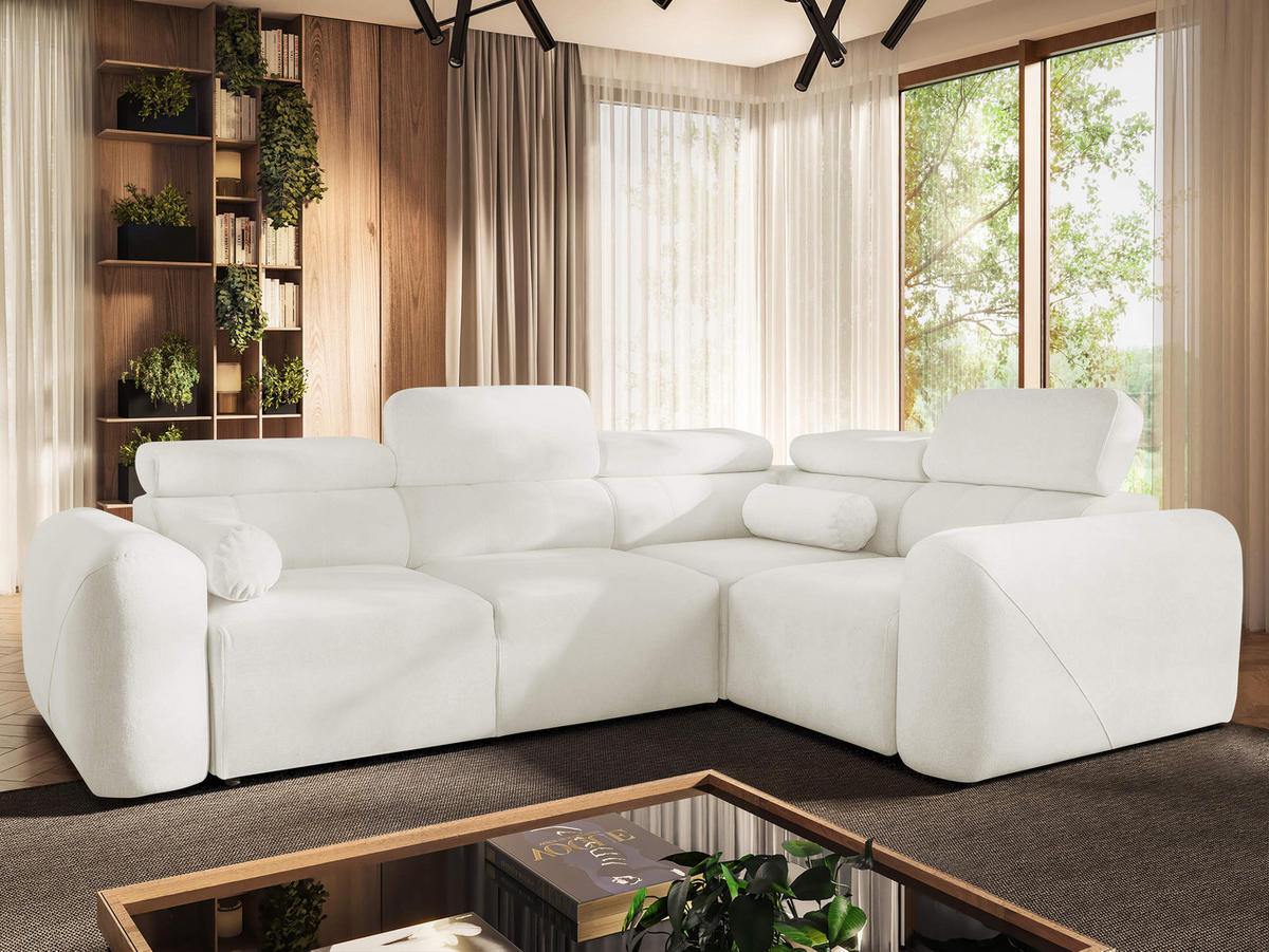 ECKSCHLAFSOFA Volare II, Seite: Rechts - Creme, Holz/Textil (273/204cm) - MIRJAN24