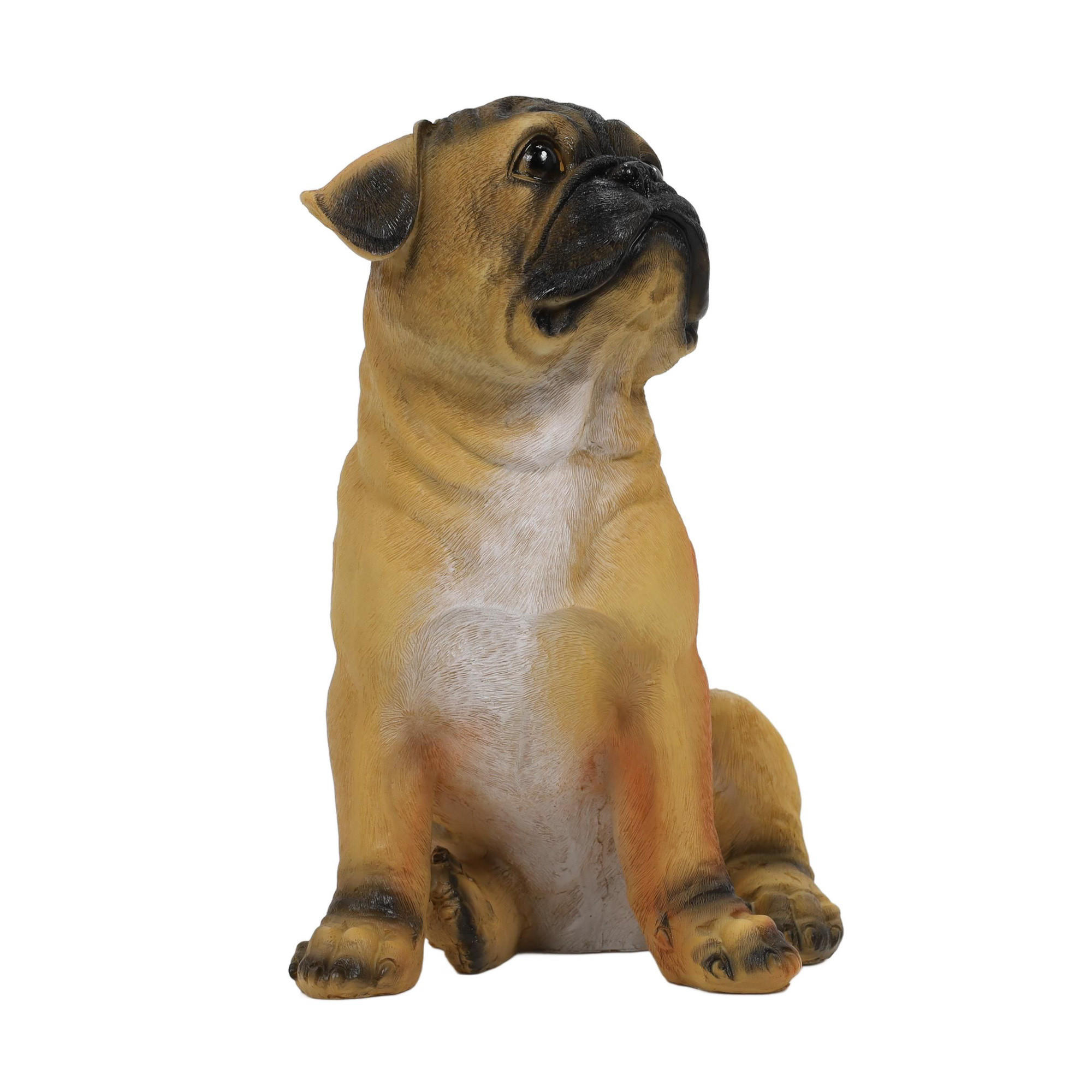 GARTENFIGUR Hund 27 cm - Braun, Kunststoff (18.5/27/17cm)