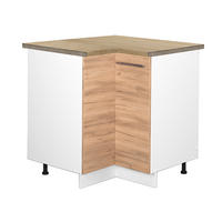 ECKUNTERSCHRANK Fame-Line Goldkraft Eiche 80.5 cm, AP Eiche - Honigeiche/Eiche Wotan, Holzwerkstoff (80.5/82/60cm) - Vicco