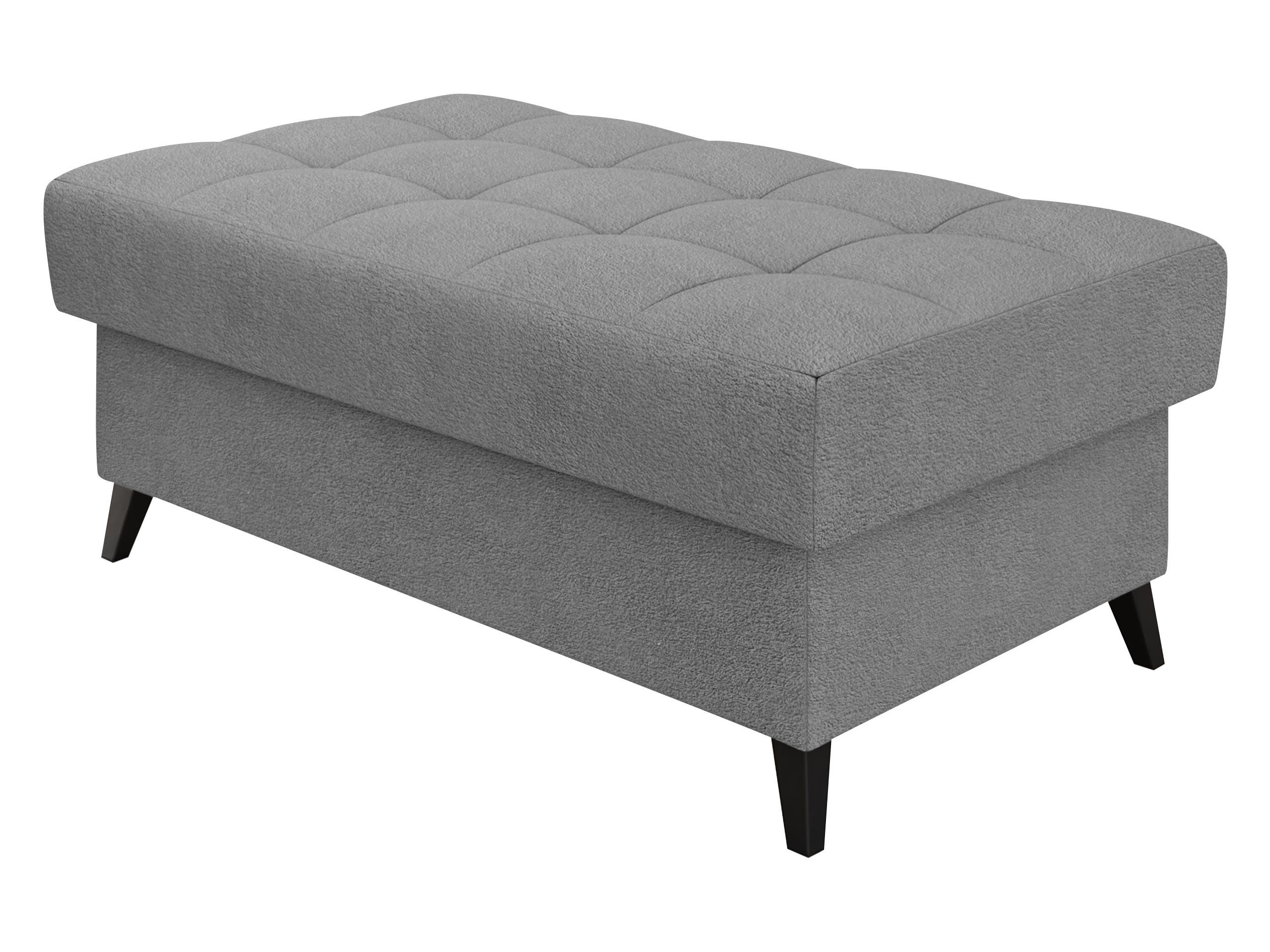 POLSTERHOCKER Nord - Greige/Schwarz, Holz/Textil (106/44/67cm) - MIRJAN24