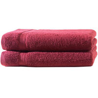 BADETUCH 100x150 cm Frottier Handtücher im 2er Set aus 100% Baumwolle, Bordo 500g/m2 - Bordeaux, Textil (100/150cm) - Carpe Sonno