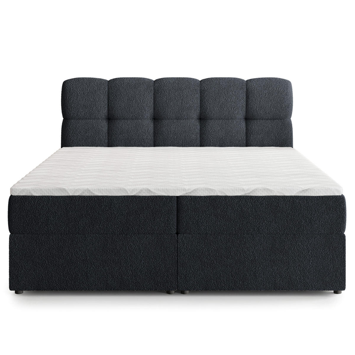 POSTEL Boxspring MERU 160x200 cm Černá - černá, kompozitní dřevo/textil (160/200cm) - MASSENO