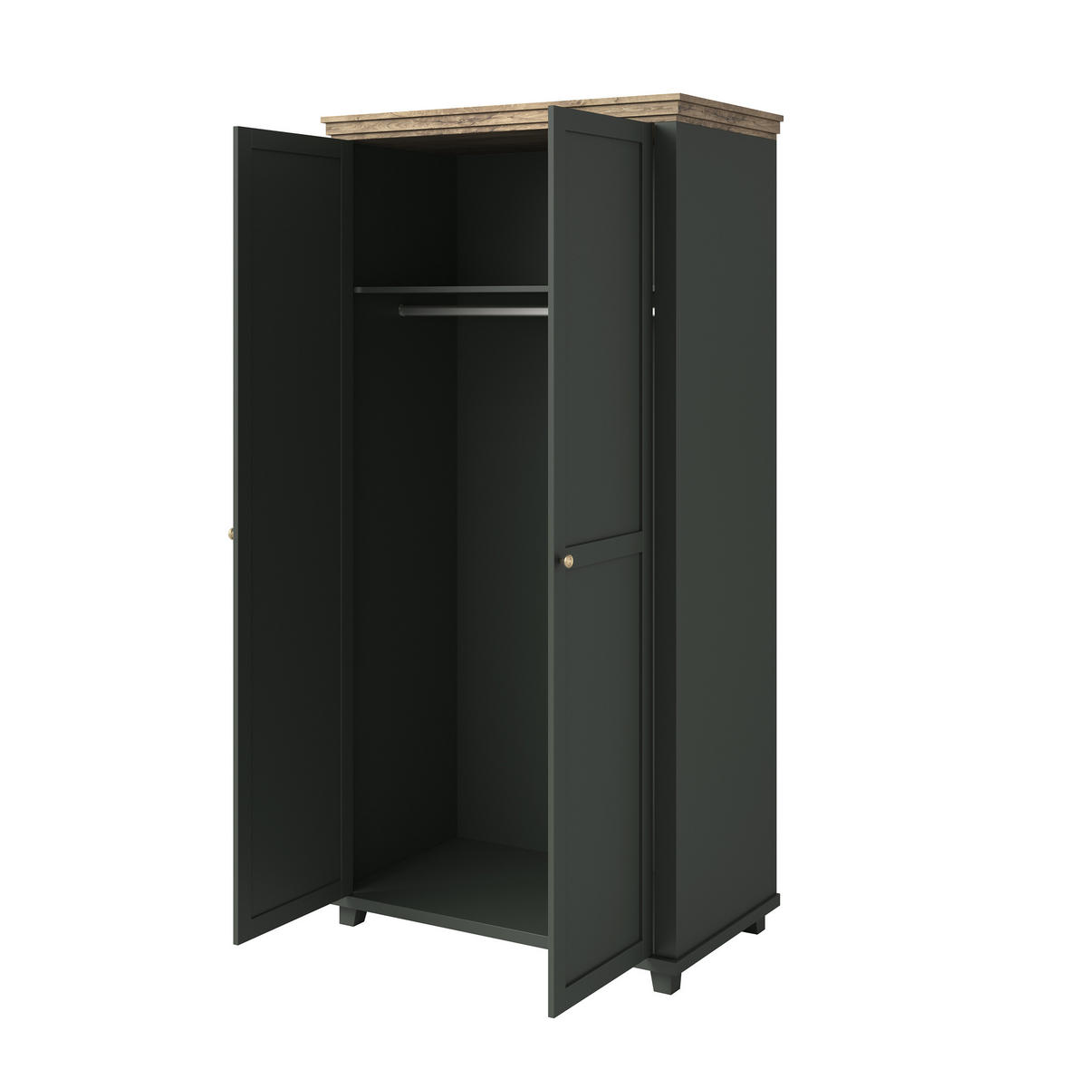 DREHTÜRENSCHRANK EVOLETTA 108/216/62 cm 2-türig Grün - Grün, Holzwerkstoff (108/216/62cm) - MASSENO