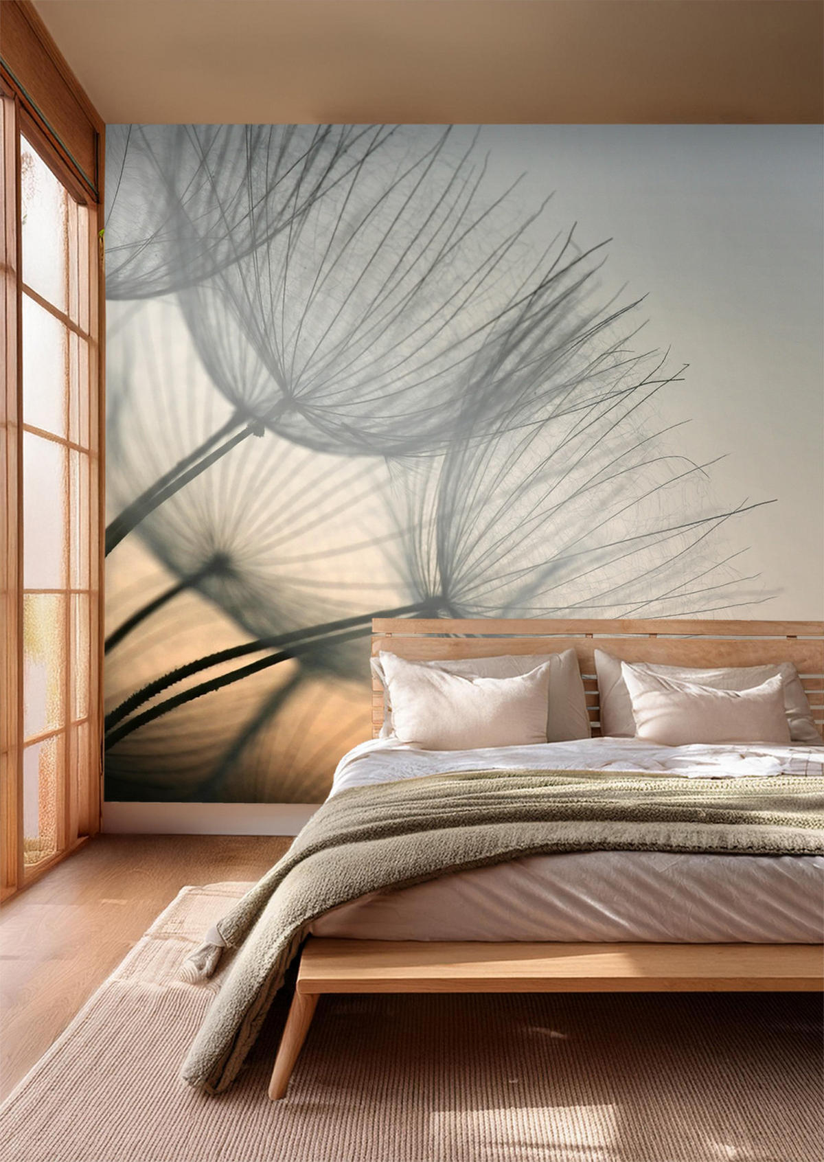 FOTOTAPETE Blumen 375 x 270 cm - Grau, Papier (375/270cm) - Sanders & Sanders