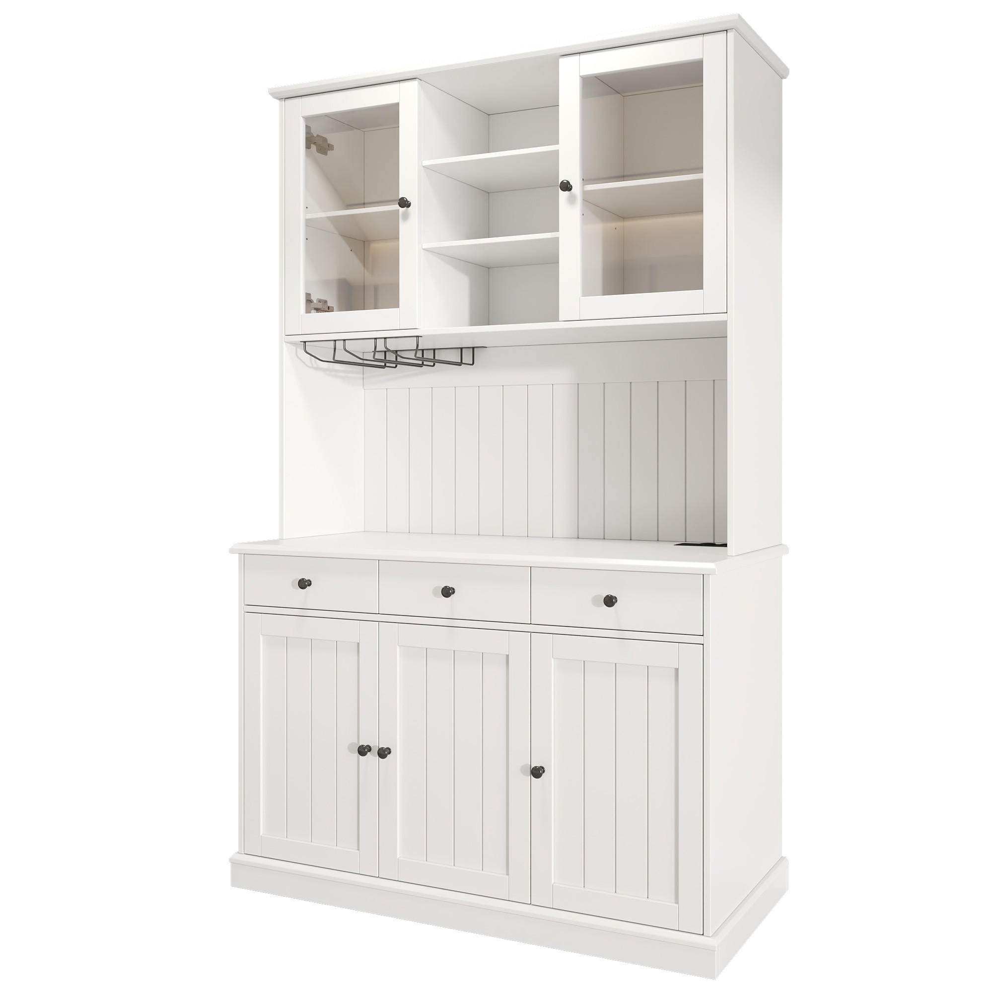 ComfortXL Buffetschrank Weiß 120x191x40 cm