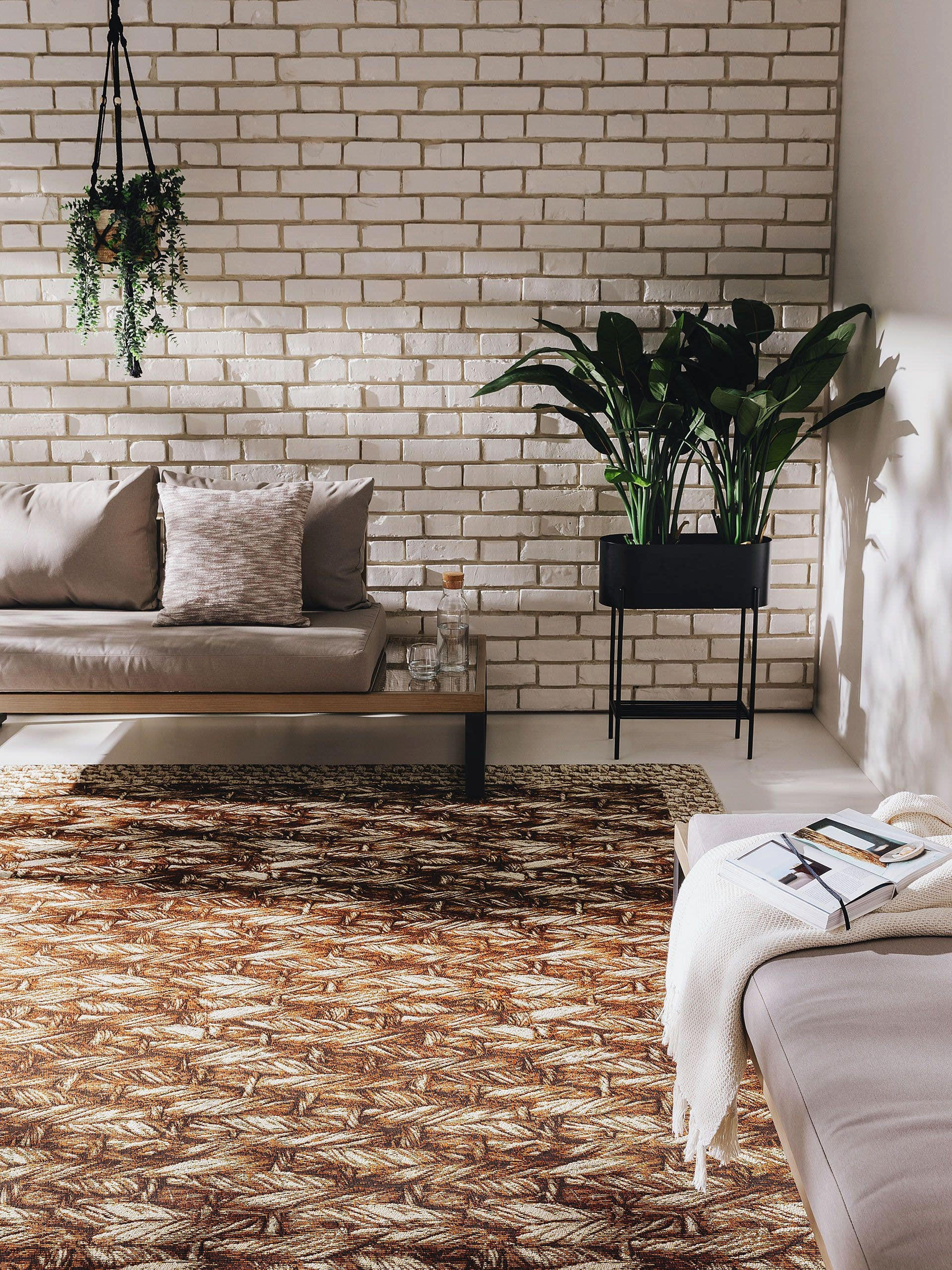 OUTDOORTEPPICH Kenya Cream/Beige 120x180 cm - Creme, Textil (120/180cm) - benuta Nest