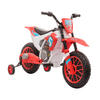 ELEKTRO KINDERMOTORRAD, Blau/Grün/ Rot, PP+ Metall - Rot, Kunststoff (106.5/51.5/68cm) - HOMCOM