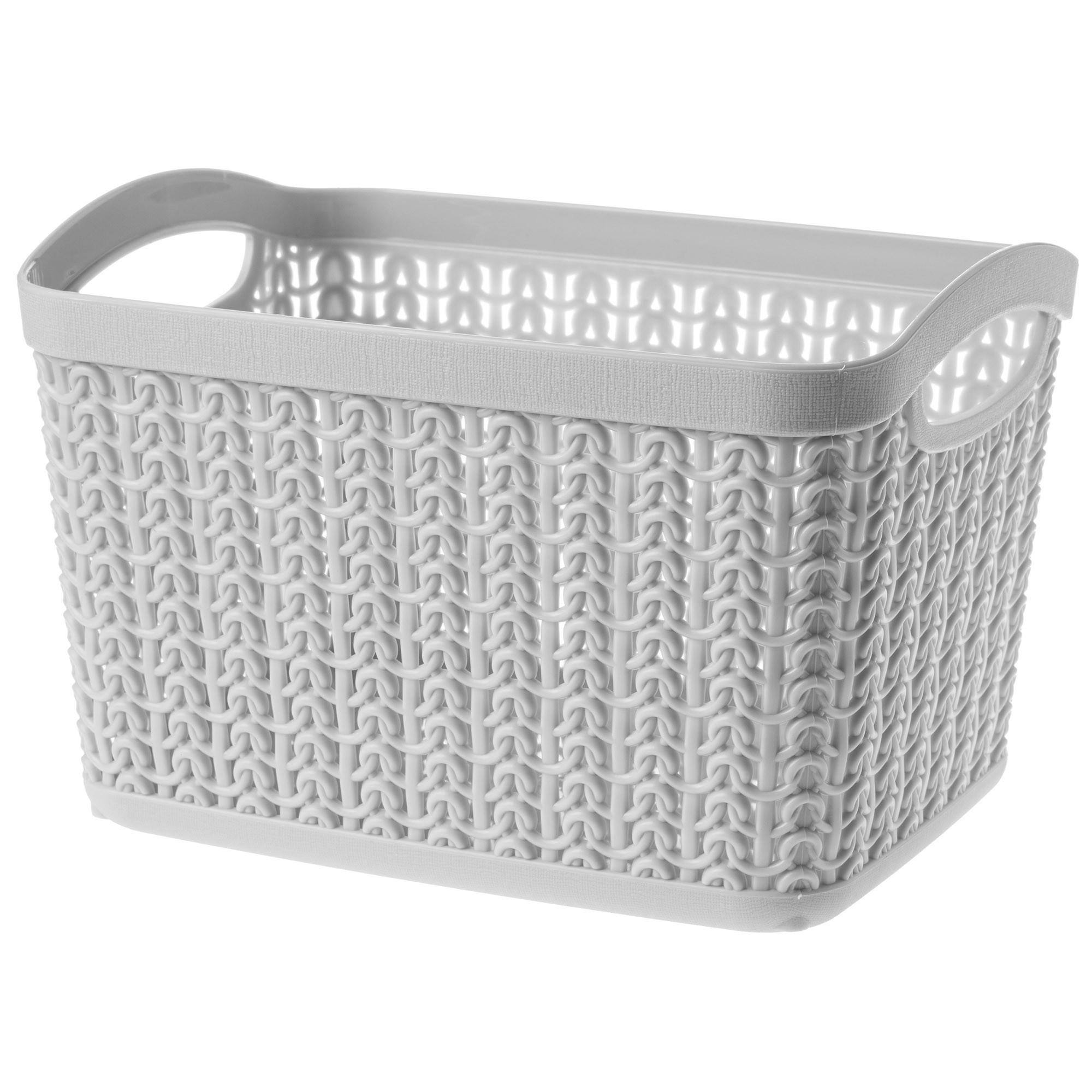 PLASTIKKORB 3,3 l, grau - Grau, Kunststoff (14/19cm) - KADAX