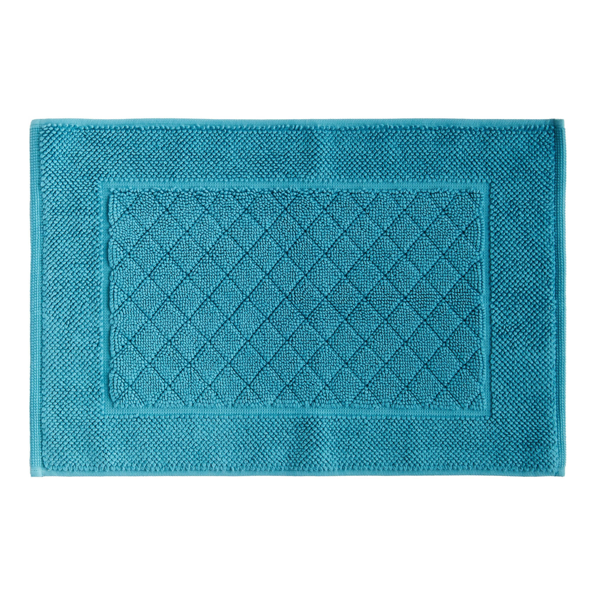 BADTEPPICH Wolteeri - Türkis, Textil (40/60cm) - home&you