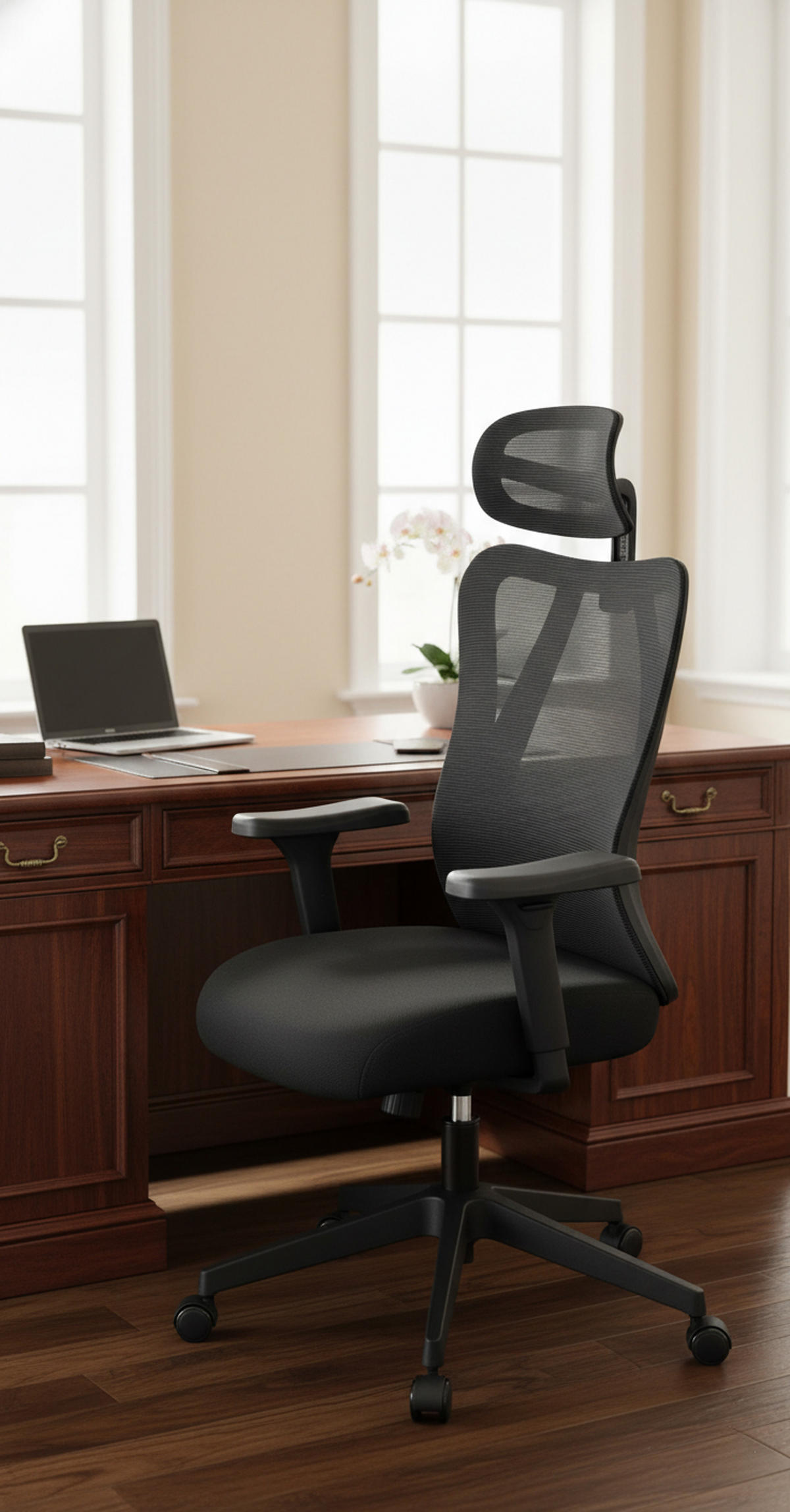 BÜROSTUHL Xylo schwarz - Schwarz, Kunststoff/Metall (66/121/59cm) - TPFLiving