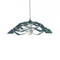 HÄNGELEUCHTE - Blau, Metall (40/40/13cm) - Lumicom