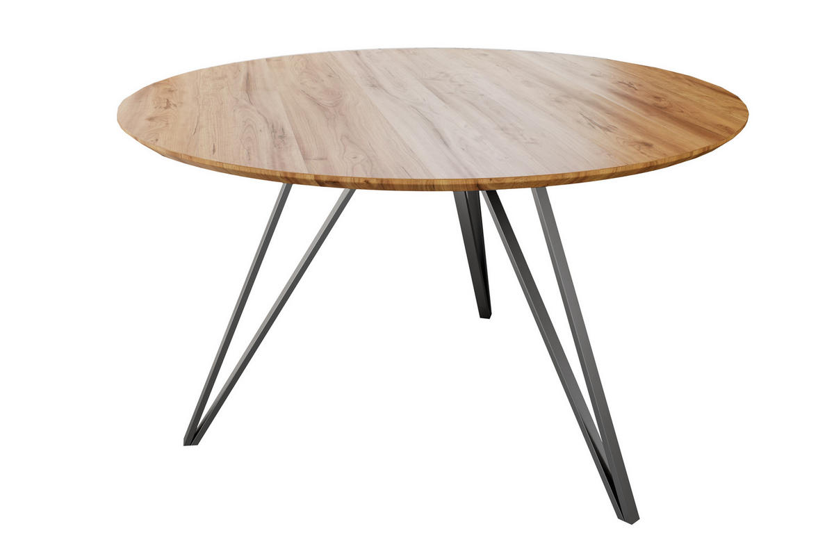 ESSTISCH DREAM - Alteiche/Eichefarben, Holz/Metall (90/90/77cm) - SAM