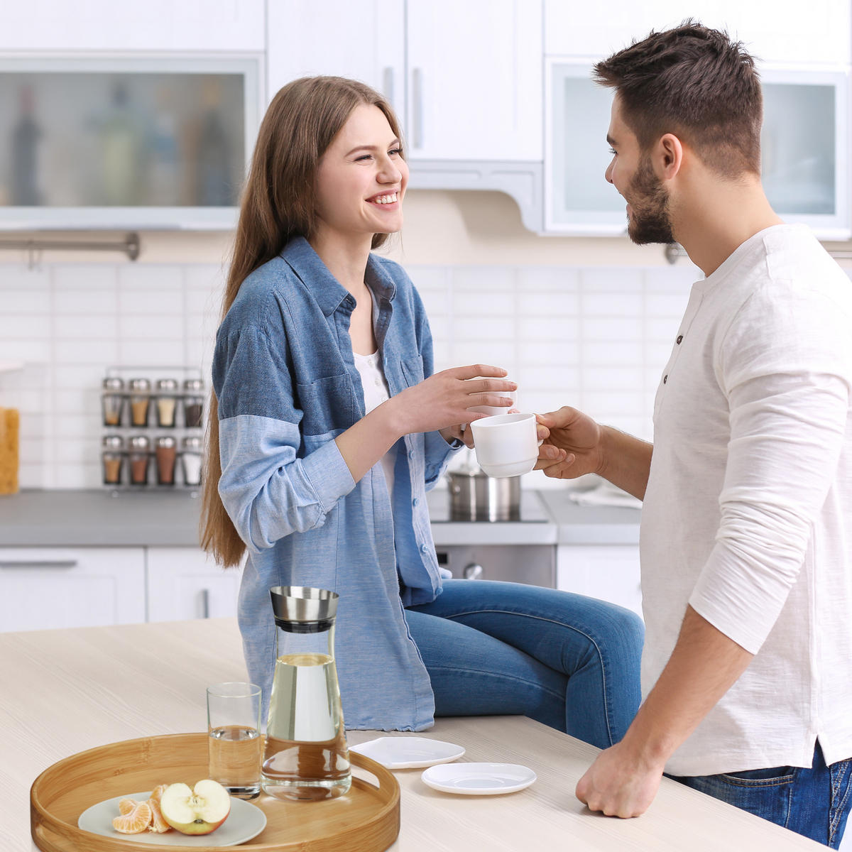 SERVÍROVACÍ tanier - svetlohnedá, drevo (38.5/5/38.5cm) - Relaxdays