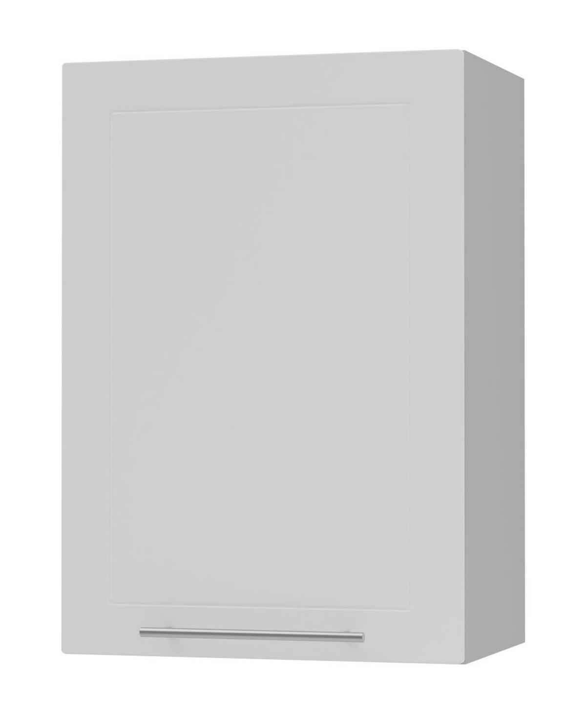 KÜCHENHÄNGESCHRANK Kvantum W2/50 Weiß Matt / Grau Matt 50 / 32,5 / 72cm - Weiß/Grau, Holz/Holzwerkstoff (50/72/32.5cm) - Feldmann-Wohnen