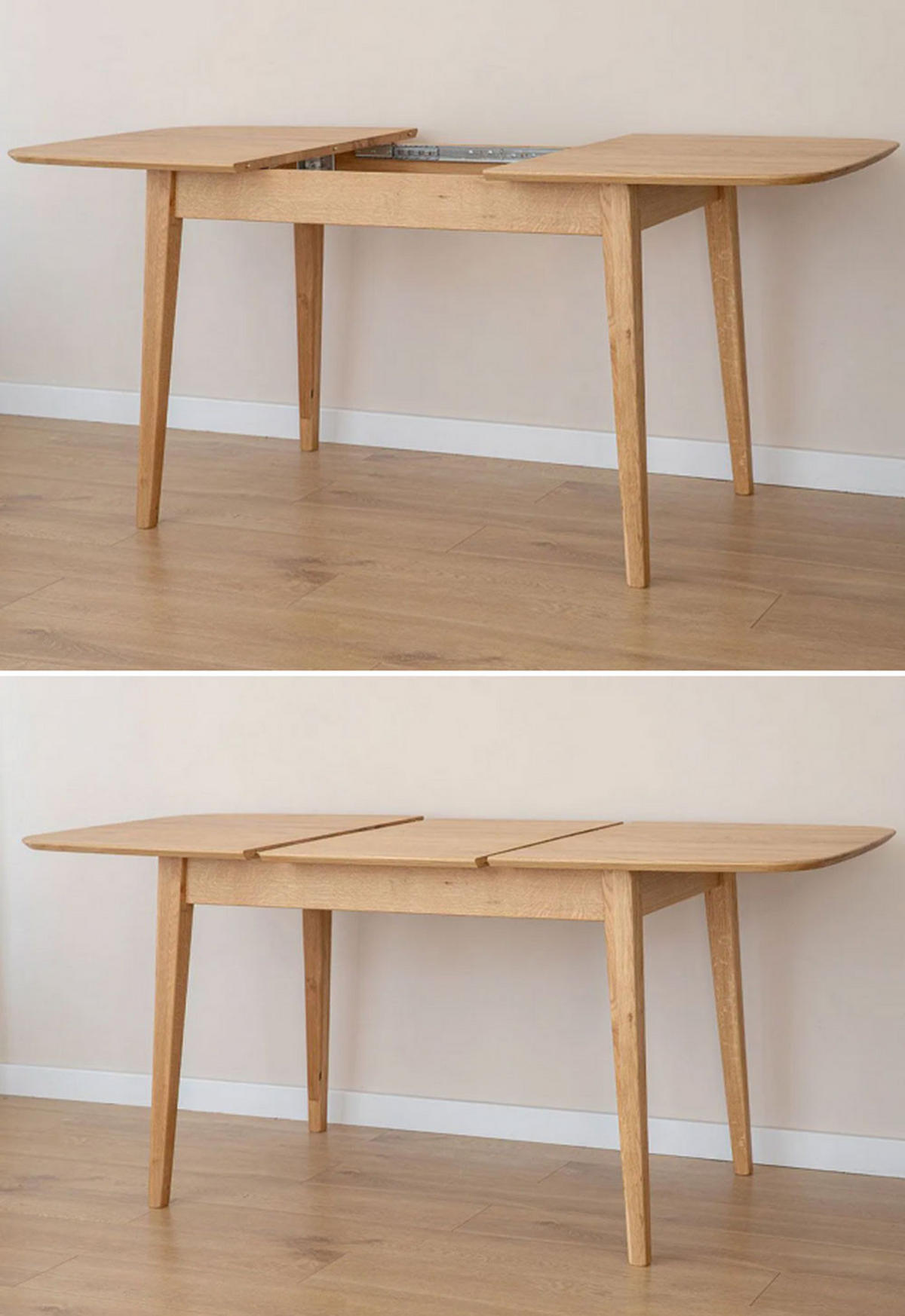 ESSTISCH Orbetello Eiche Natur / 120-165 / 80 / 74,5cm - Hellbraun/Eichefarben, Holz (80/165/74.5cm) - Feldmann-Wohnen