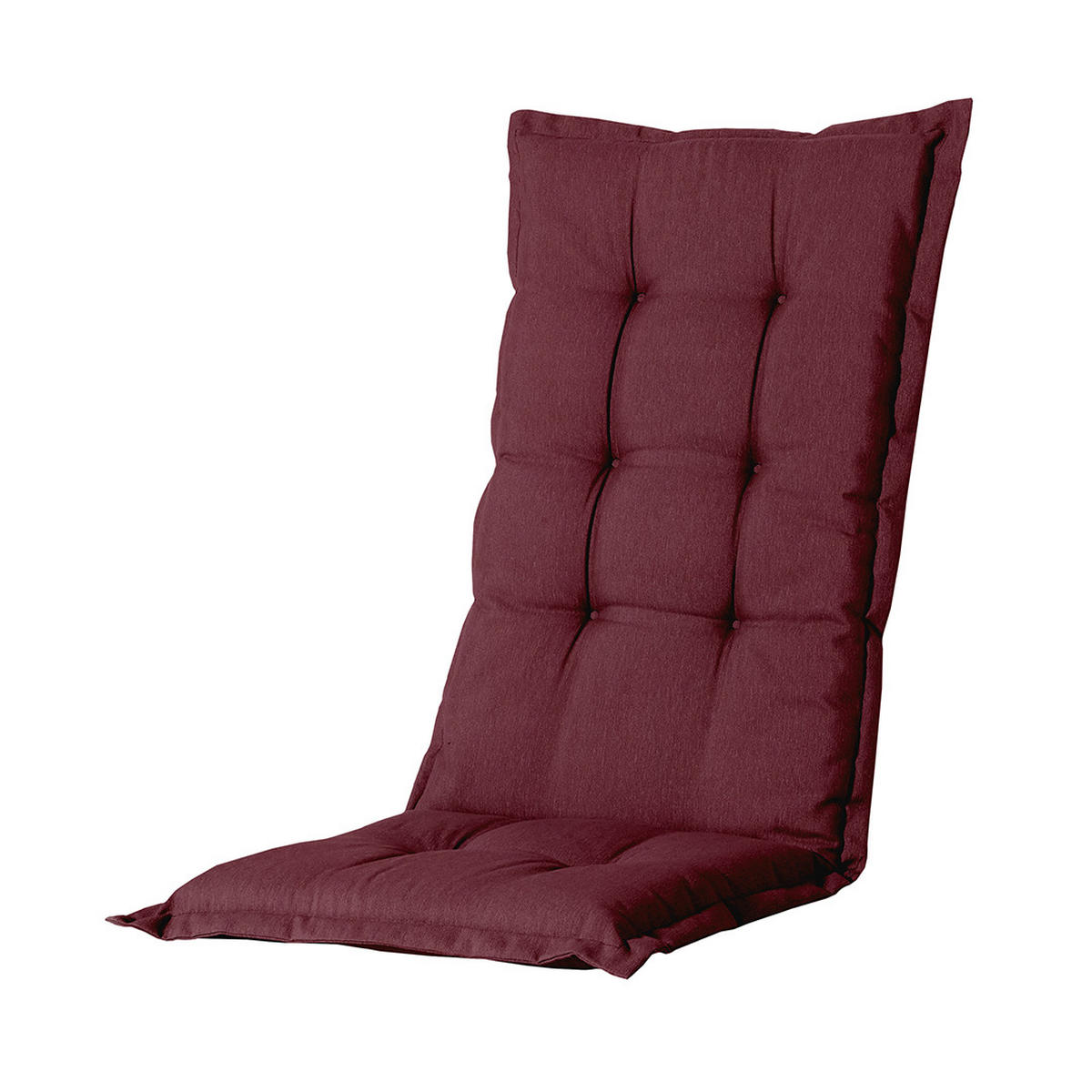 GARTENSTUHLKISSEN Panama 105/50 cm 4er-Set - Bordeaux, Textil (50/6/105cm) - Madison