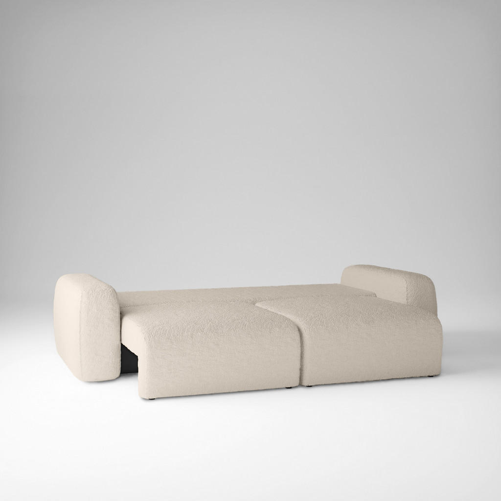 Thumbnail - Fedve Schlafsofa, Beige, Textil, 255x85x105 cm, Wohnzimmer, Sofas & Couches, Schlafsofas