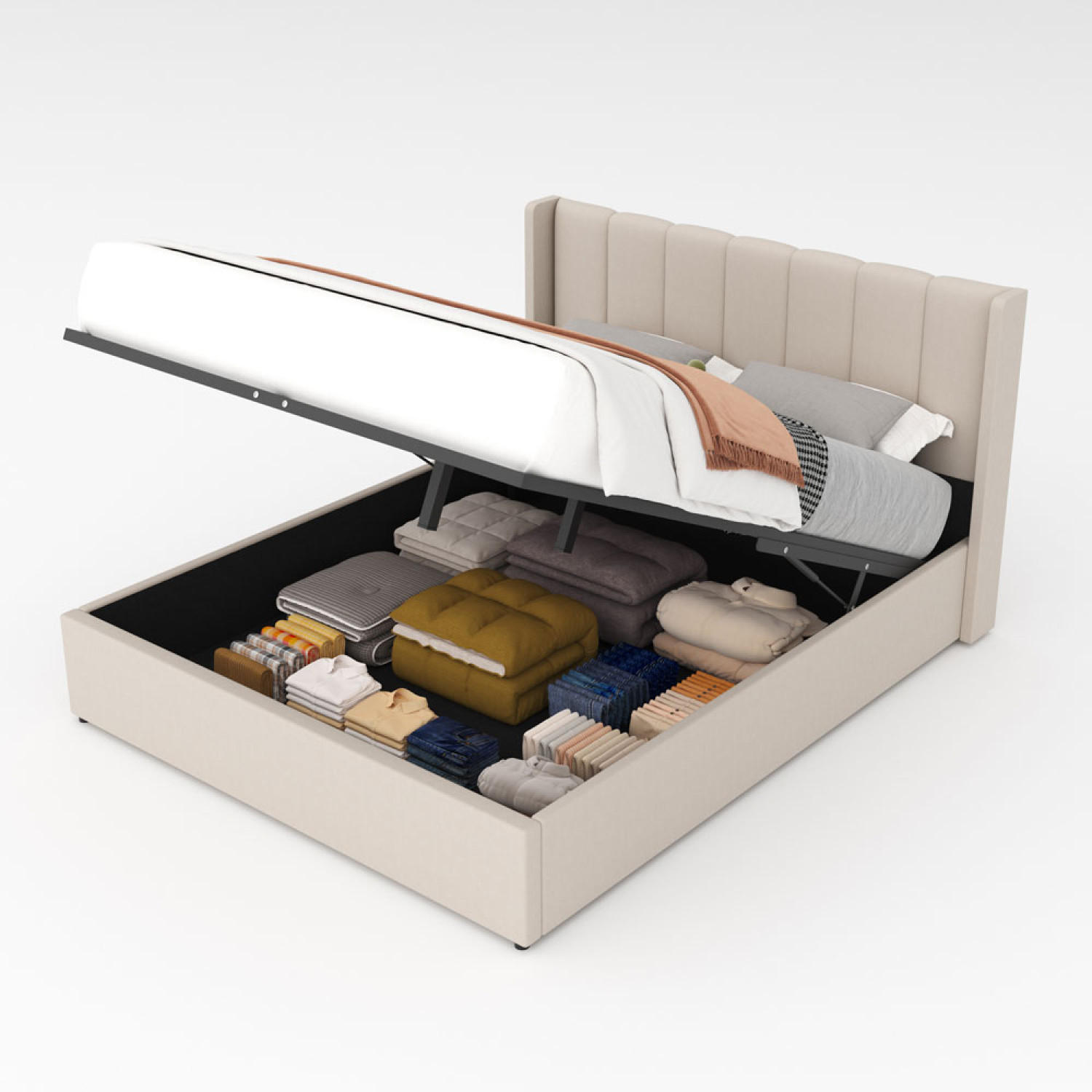 Concept Usine Bett Beige 160x200 cm