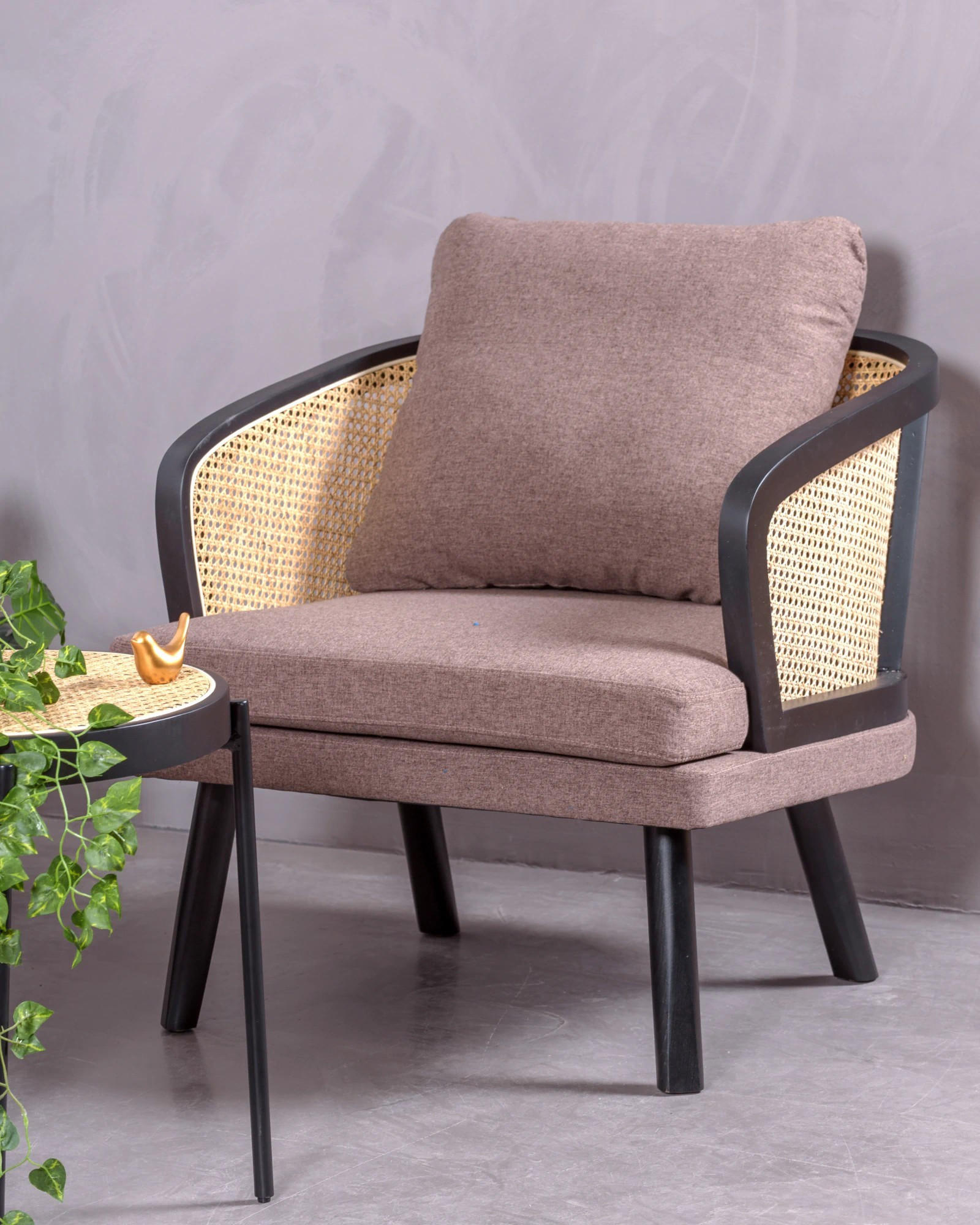SESSEL Baumwolle Schwarz - Schwarz, Naturmaterialien (75/86/78cm) - Nest Dream