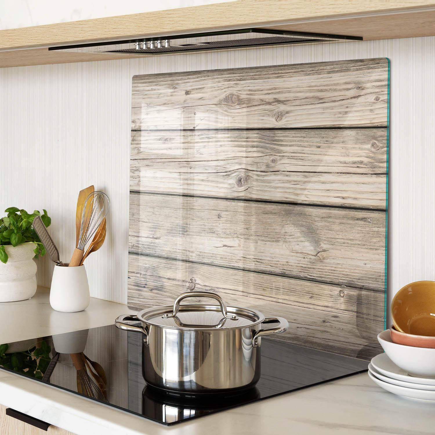 GLASPLATTE 60x52 cm Holz - Beige, Glas (60/0.4/52cm) - TULUP